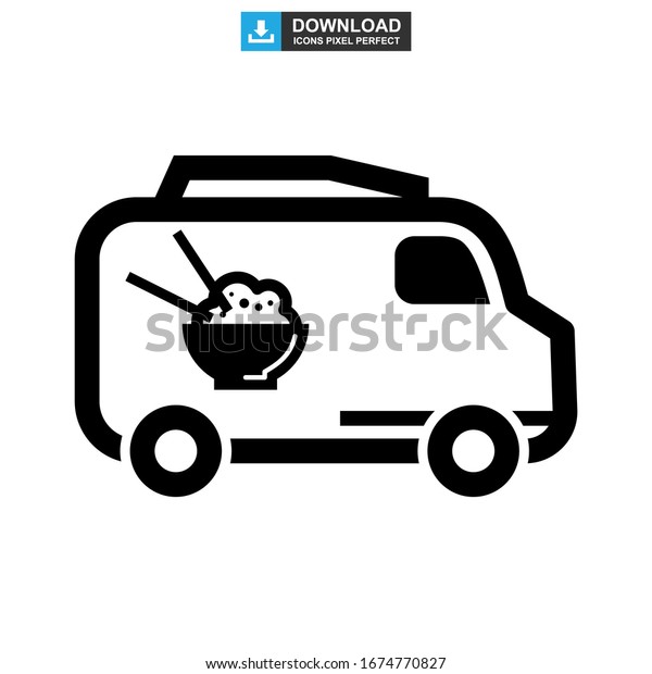 food truck icon or\
logo isolated sign symbol vector illustration - high quality black\
style vector icons\
