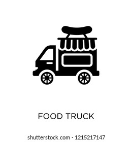 Food truck icon. Food truck symbol design from United states of america collection. Simple element vector illustration on white background.