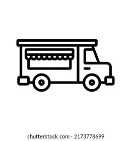 Food truck icon. vector illustration