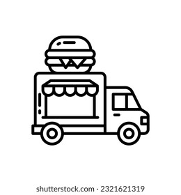 Food Truck icon in vector. Illustration