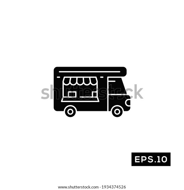 Food truck icon vector. Food truck Icon or\
Logo sign Vector\
illustration