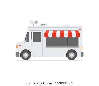 Food Truck. isolated on white background