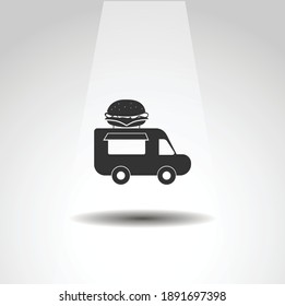 food truck isolated vector icon. food design element