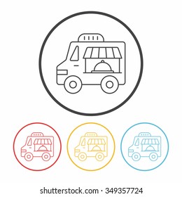 Food Truck Line Icon