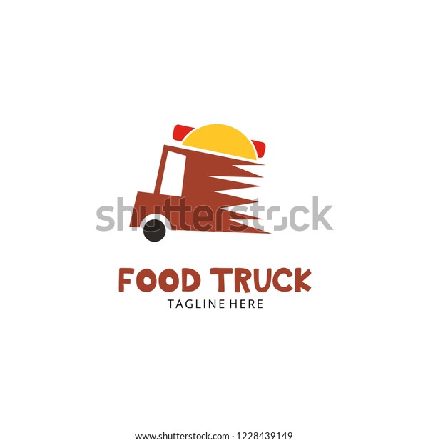 Food Truck Logo Design Stock Vector Royalty Free