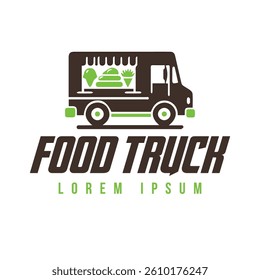 Food Truck Logo Design, Modern Food Truck Logo Design Vector