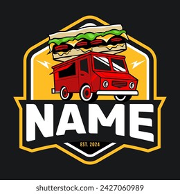 FOOD TRUCK LOGO DESIGN TEMPLATE