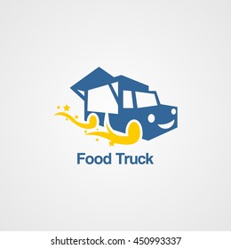 Food Truck Logo Design Template Vector Stock Vector (Royalty Free ...