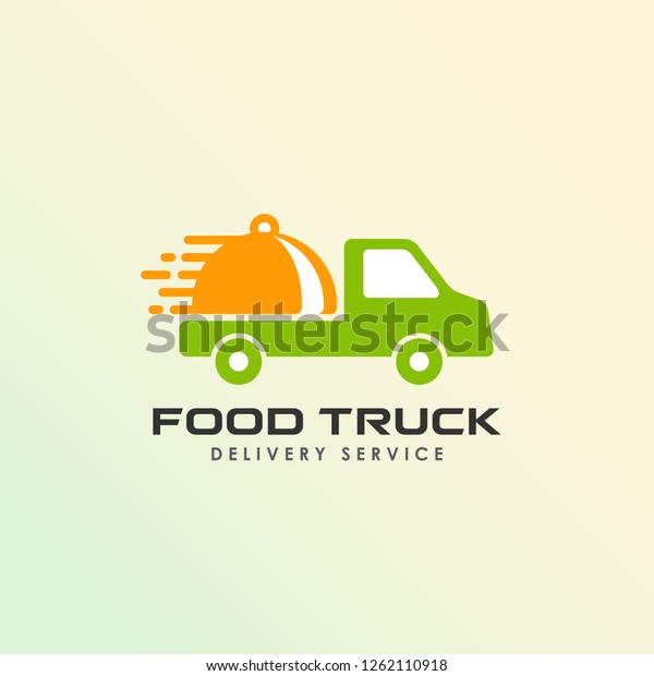 food truck logo design template. food delivery\
logo design