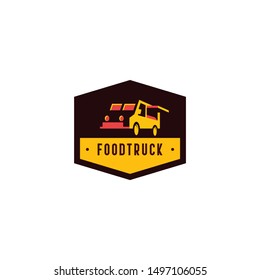 Food Truck Logo Design Vector