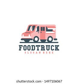 Food Truck Logo Design Vector