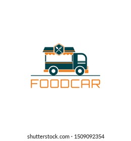 food truck logo design vector