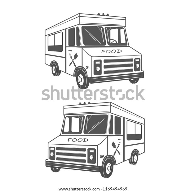 Food truck logo element
design