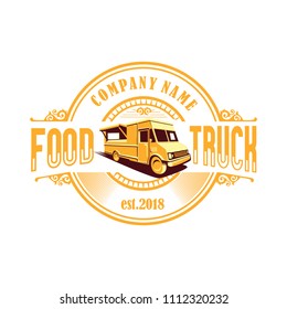 Food Truck Logo Vector