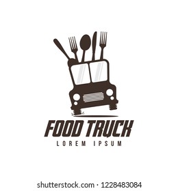 Food Truck Logo Vector