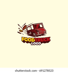 Food Truck Logo Vector