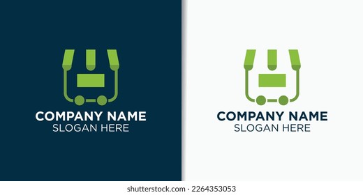 Food truck logo vector, food and drink logo template