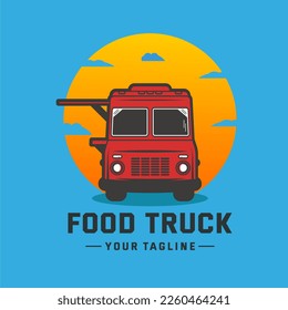 food truck logo vector icon