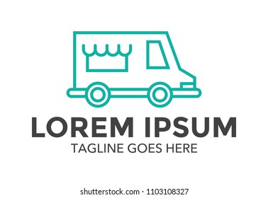 food truck logo vector illustration