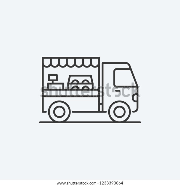 Food Truck Modern\
Simple UI Vector Icon