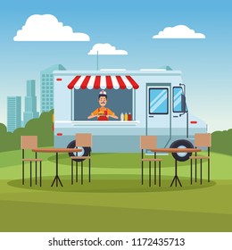 Food truck at park