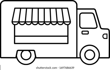 Food Truck Simple Vector Icon