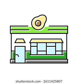 food truck street cafe color icon vector. food truck street cafe sign. isolated symbol illustration