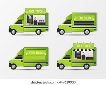 food truck, street food vector design.