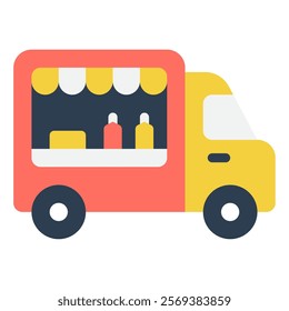 Food Truck Urban Lifestyale icon illustration