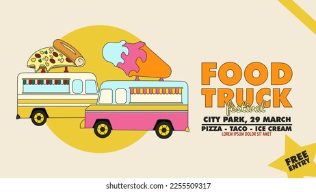 FOOD TRUCK VECTOR DESIGN POSTER 