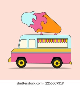 FOOD TRUCK VECTOR DESIGN POSTER 