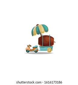 Food truck Vector icon illustration