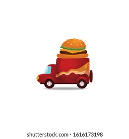 Food truck Vector icon illustration