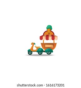Food truck Vector icon illustration