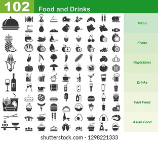 Food und Drinks - 102 Iconset (Icons)