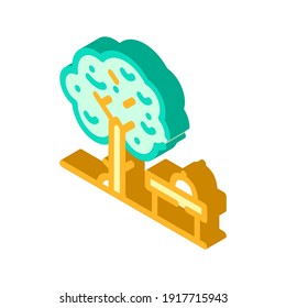 food under tree isometric icon vector. food under tree sign. isolated symbol illustration