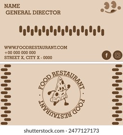 Food unique professional Business card design, Quality cards maker, Clean Latest Excellent visiting card design, Double-sided Awesome creative business card template. This Is Rich your business
