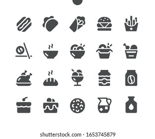 Food v1 UI Pixel Perfect Well-crafted Vector Solid Icons 48x48 Ready for 24x24 Grid for Web Graphics and Apps. Simple Minimal Pictogram