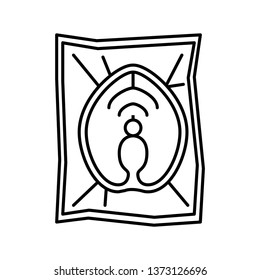 Food vacuum bag icon
