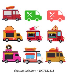 Vector Illustration Food Truck Icon Designs Stock Vector (Royalty Free ...