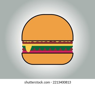 food vector art flat vector burger vector art