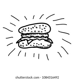 Food vector burger