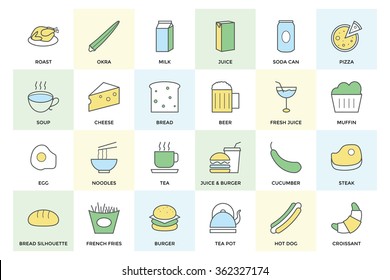 Food Vector Colored Icons 3