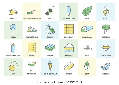 Food Vector Colored Icons 5
