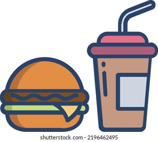 food vector concept on white background. isolated illustration icon