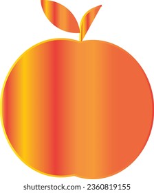 diseño de vectores de alimentos- diseño vectorial- diseño creativo- naranja - Apple - diseño de alimentos maduros- 
