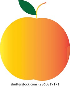 food vector design- vector design- creative design- orange - Apple - ripe food design- 