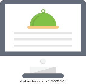 food vector flat color icon 