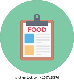 food vector flat color icon