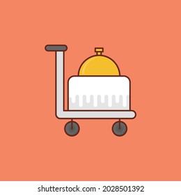 food vector flat color icon